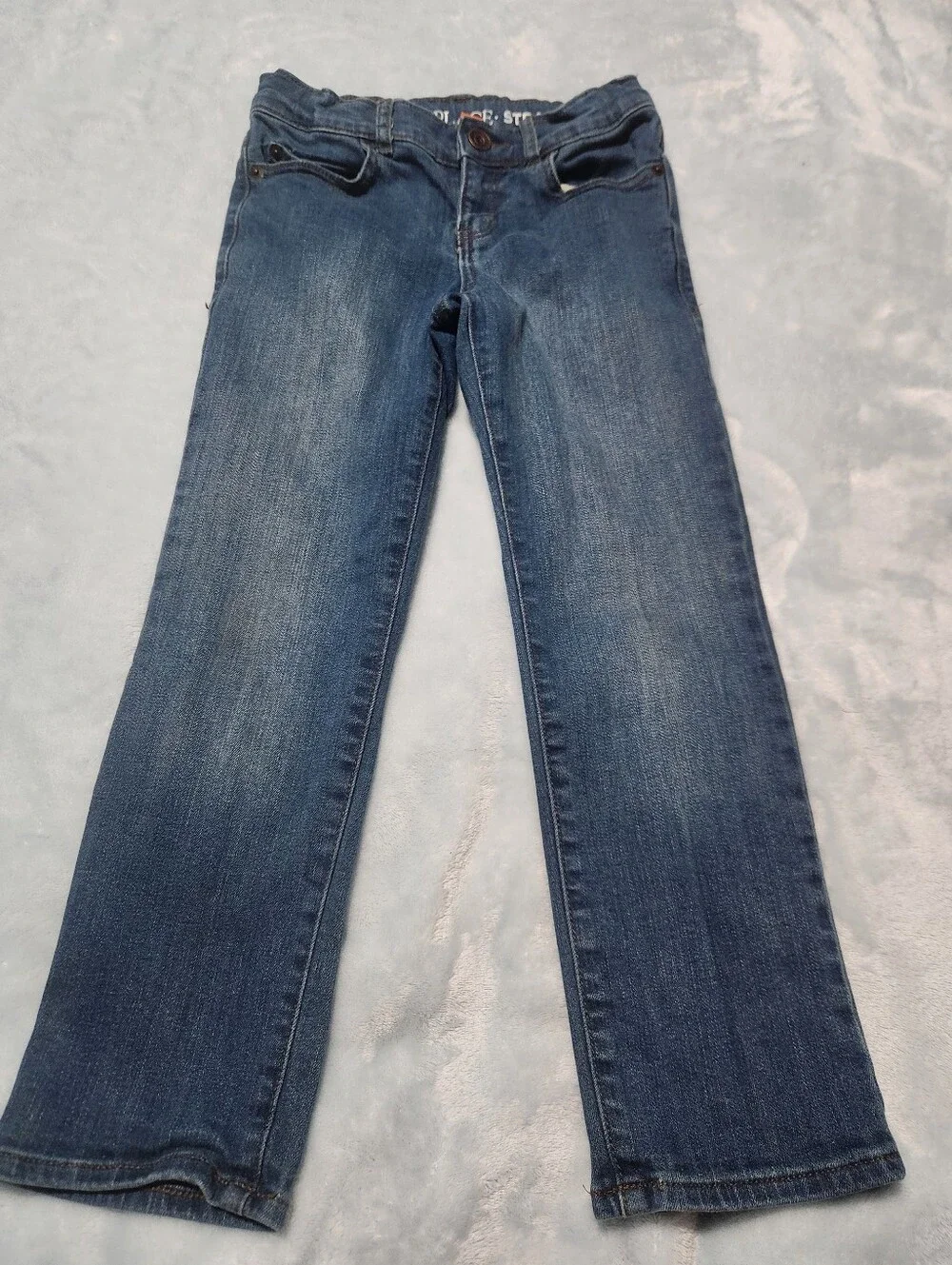 Classic Boy's Dark Blue Straight Leg Jeans